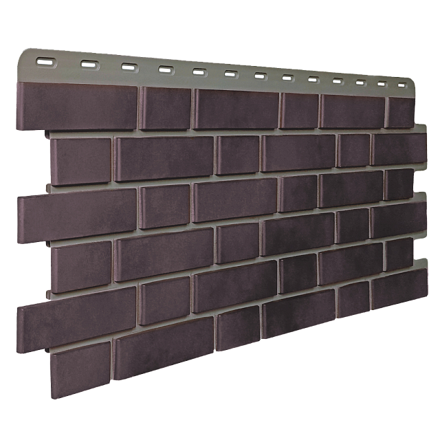 КИРПИЧ КЛИНКЕРНЫЙ 3D, КОРИЧНЕВО-ЧЕРНЫЙ